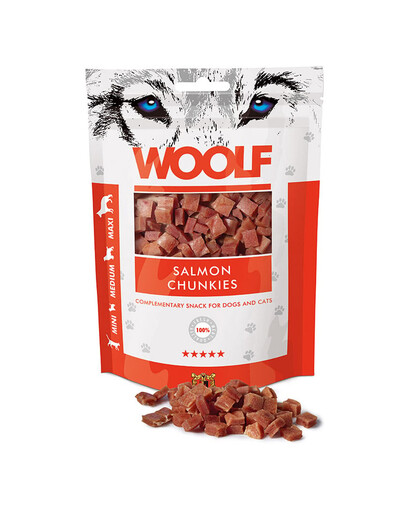 WOOLF Salmon Chunkies Bouchées de saumon 100g