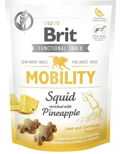 BRIT Care Dog Functional Snack Mobility Squid 150g friandises molles avec calamars