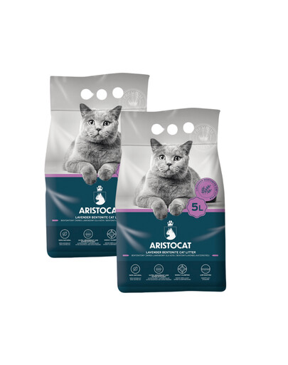 ARISTOCAT Bentonite Plus litière bentonite lavande 10 l (2 x 5 l)