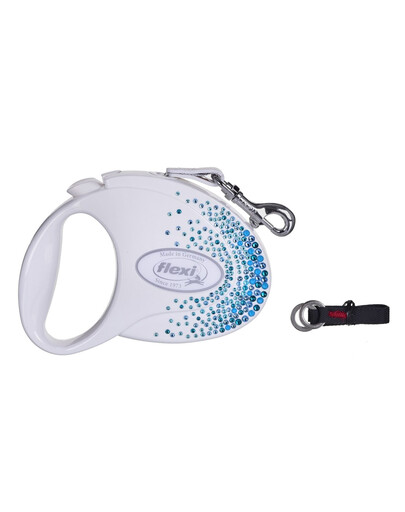 FLEXI Lanyard Glam Splash Ocean S 3m blanc