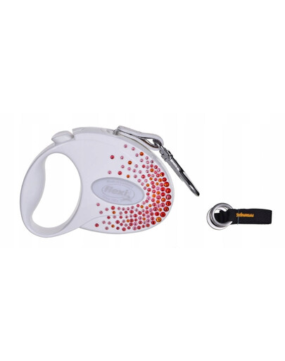 FLEXI Lanyard  Glam Splash Orient M 5m blanc