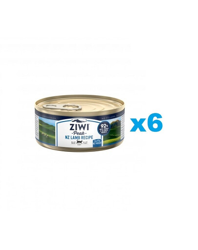ZIWIPEAK Cat Pâtée pour chat à l'agneau 6x85g