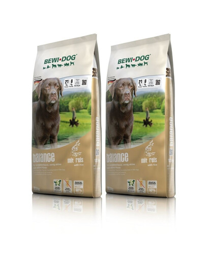 BEWI DOG Balance pour les chiens peu actifs 2 x 12,5 kg