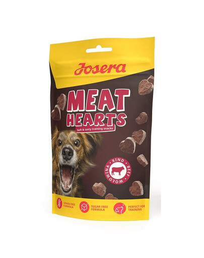 JOSERA Meat Hearts Beef friandises d'entraînement au bœuf 70g