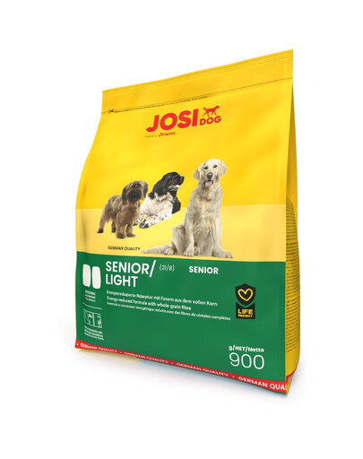 JOSERA JosiDog Senior Light 900 g pour les chiens âgés et moins actifs