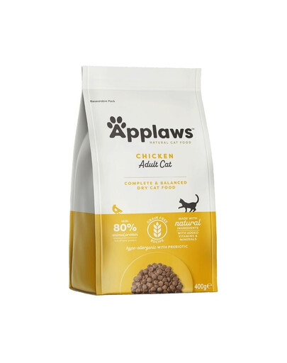 APPLAWS Cat Adult Chicken - Poulet sans céréales pour chats adultes - 400g