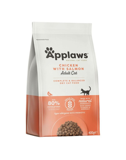 APPLAWS Cat Dry Adult - Poulet et saumon - 400g