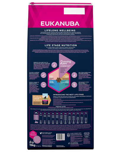 EUKANUBA Puppy Large Breeds Chicken - pour chiots de grandes races avec du poulet frais - 15 kg