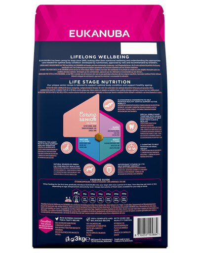 EUKANUBA Caring Senior Medium Breed reich an frischem Huhn 3kg