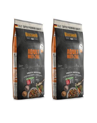 BELCANDO Multi-Croc 25 kg (2x12.5 kg) croquettes complètes pour chiens