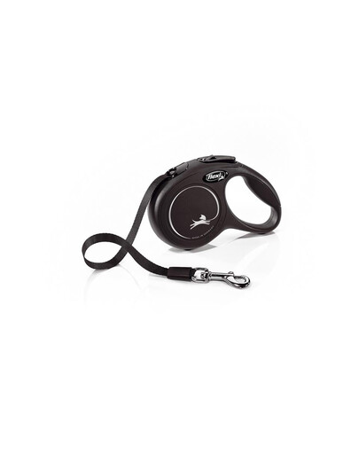 FLEXI Laisse New Classic XS Sangle 3 m jusqu'au 12 kg Noir