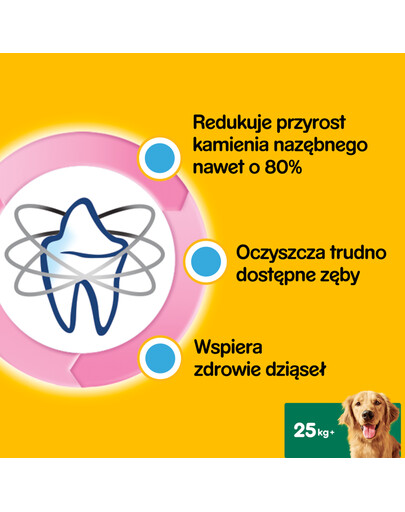 PEDIGREE DentaStix - traitement dentaire pour chiens de grandes races - 28 pièces - 4 x 270g
