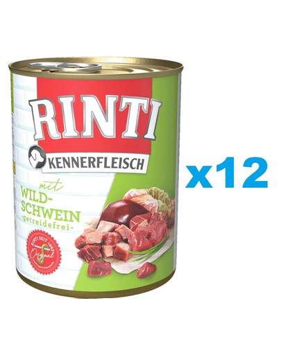 RINTI Kennerfleisch Wild boar - Sanglier - 12x400 g