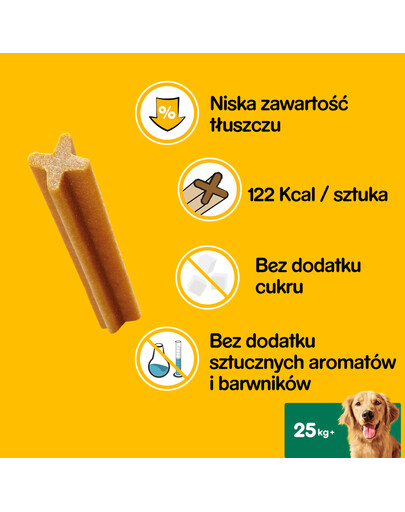 PEDIGREE DentaStix - traitement dentaire pour chiens de grandes races - 28 pièces - 4 x 270g