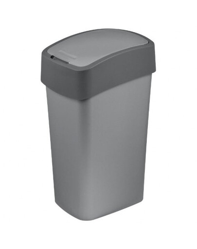 CURVER Poubelle FLIP BIN 45 l Argenté/graphite