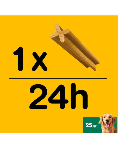 PEDIGREE DentaStix - traitement dentaire pour chiens de grandes races - 28 pièces - 4 x 270g