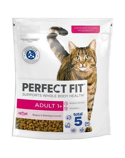 PERFECT FIT (Adult 1+) 750g Riche en saumon - nourriture sèche pour chat