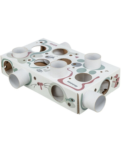 TRIXIE Cat Activity Paws'n'Treats Box jouet éducatif pour chat 35×7×20 cm carton
