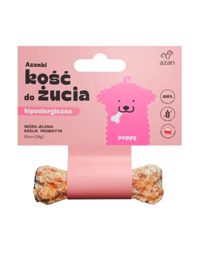 AZANKI Os en peau de cerf pour chiot Puppy 10cm