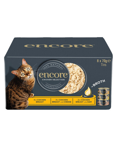 ENCORE Cat Multipak poulet au bouillon pour chat 32x70g