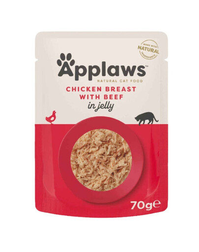 APPLAWS Cat Pouch - Poulet et bœuf en gelée - 70 g