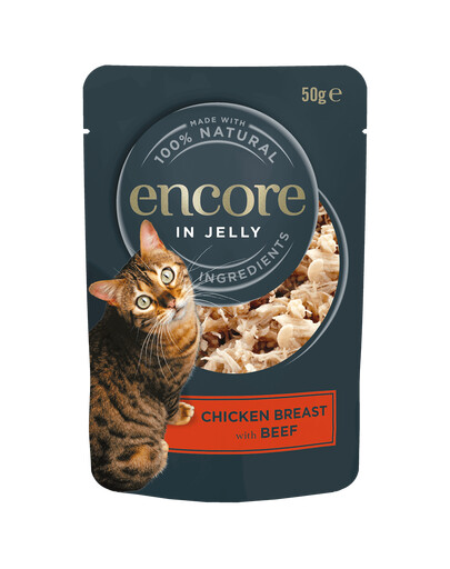 ENCORE Cat Multipak mélange de saveurs avec poulet en gelée pour chat 20x50g
