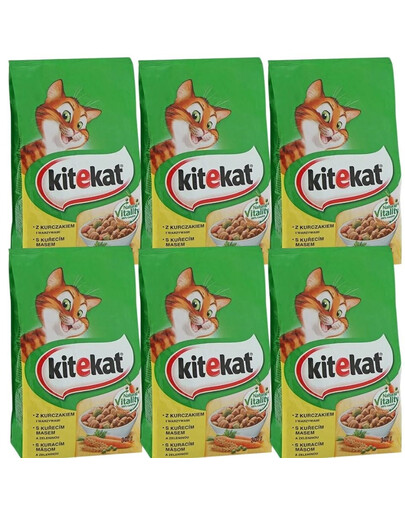 KITEKAT Croquettes poulet et légumes 6x300g