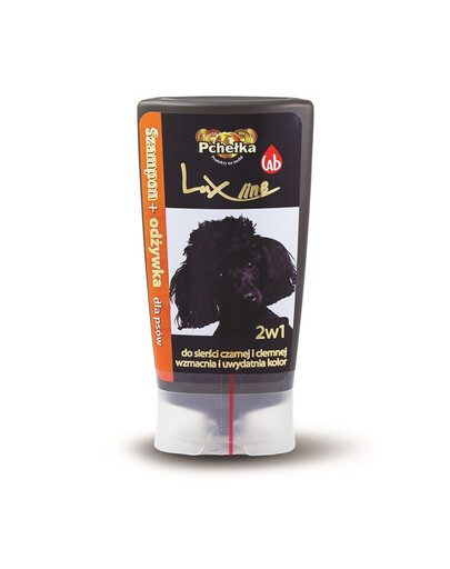 PCHEŁKA Luxline Shampoo et après-shampooing 2 en 1 pour pelage foncé 200ml