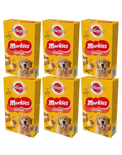 PEDIGREE Markies Original 6x500g biscuits croustillants pour chiens adultes
