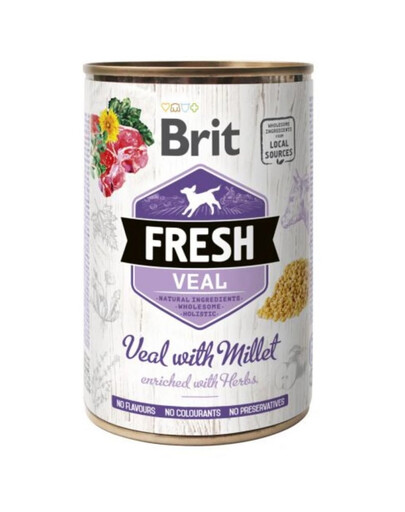 BRIT FRESH veau et millet 400 g