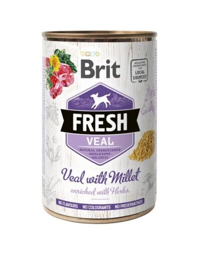 BRIT FRESH veal & millet 400 g veau et millet