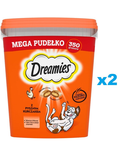 DREAMIES Mega Box 2x350 g une friandise au délicieux poulet pour chat