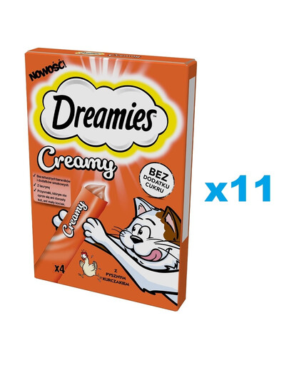 DREAMIES Délicieuses friandises au poulet pour chats 44 x10g