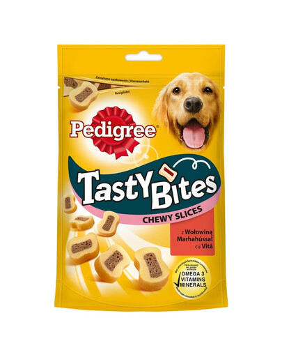 PEDIGREE Tasty Bites Chewy Slices z wołowiną 155g
