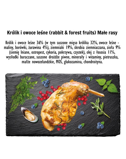 PAKA ZWIERZAKA Seventh Heaven Aliments secs Lapin aux fruits de la forêt S 1,5kg