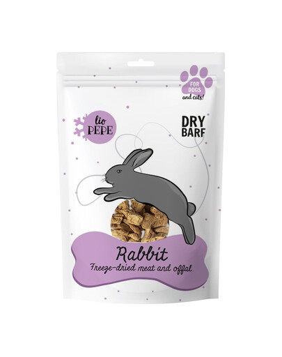 PAKA ZWIERZAKA PEPE Freeze-dried viande lyophilisée foie de lapin 60g