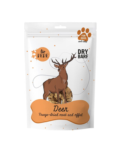 PAKA ZWIERZAKA PEPE Freeze-dried viande lyophilisée cerf 60g