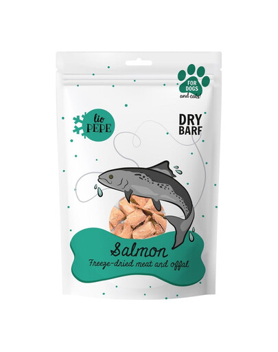 PAKA ZWIERZAKA PEPE Freeze-dried viande lyophilisée filet de saumon pour chiens 60g