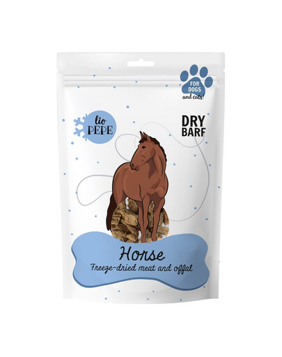 PAKA ZWIERZAKA PEPE Freeze-dried viande lyophilisée foie de cheval 60g
