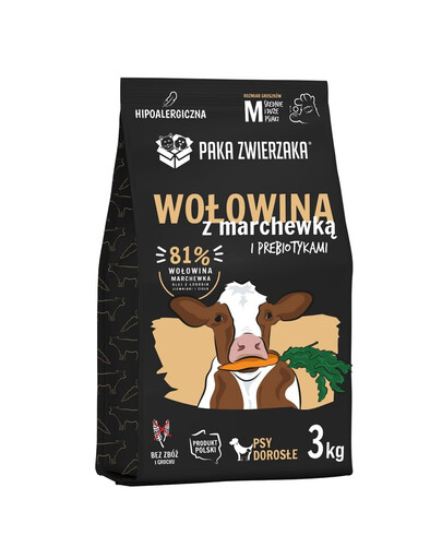 PAKA ZWIERZAKA Seventh Heaven Croquettes au bœuf et à la carotte M 3kg