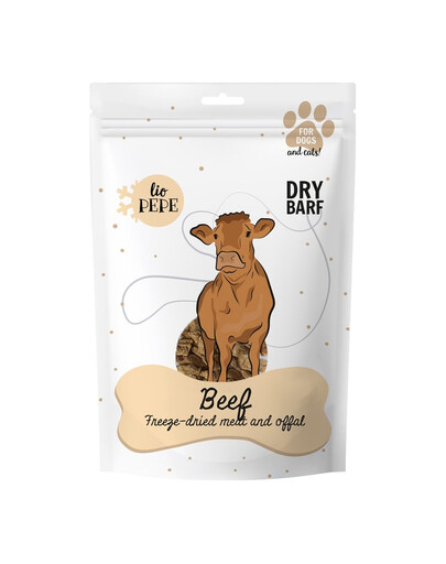 PAKA ZWIERZAKA PEPE Freeze-dried Beef viande lyophilisée bœuf XL 180g