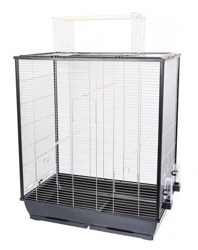 INTERZOO Fiona XL Cage à oiseaux 78 cm noir