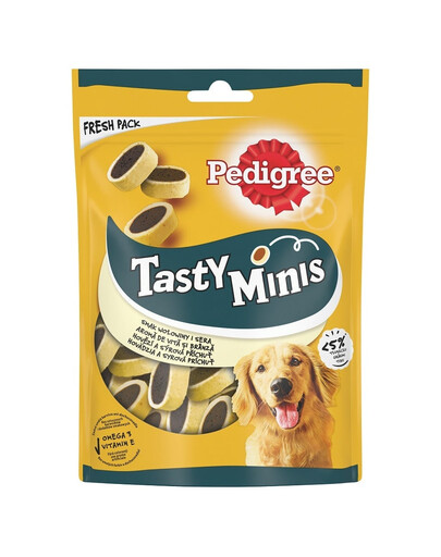 PEDIGREE Tasty Minis au fromage et au bœuf 6 x 140 g