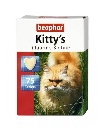 BEAPHAR Kitty'S taurine-biotine, 75 comprimés