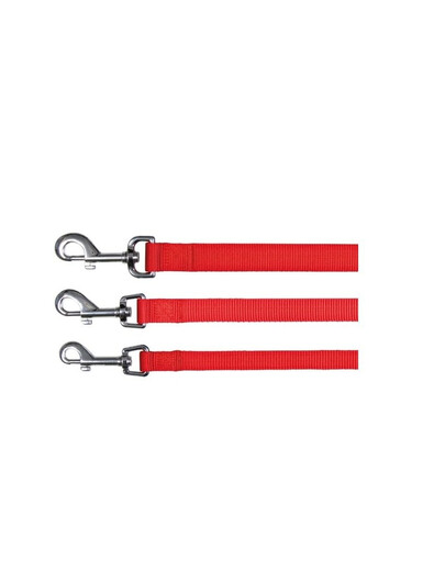 TRIXIE Laisse classique 1.00 m / 20 mm rouge