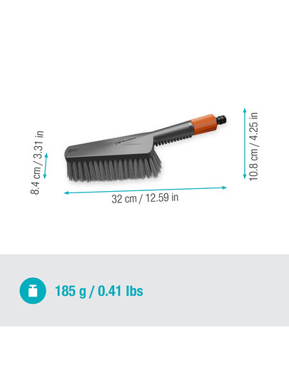GARDENA Cleansystem brosse à main douce M