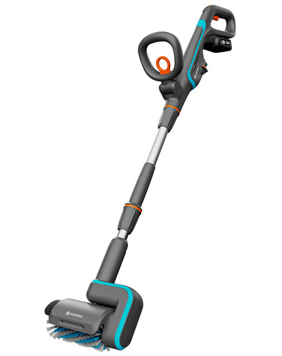 GARDENA Brosse rechargeable pour terrasses avec batterie AquaBrush Universal 04/18V P4A