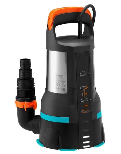 GARDENA Pompe submersible 2 en 1 pour eau claire ou sale 19500 Aquasensor