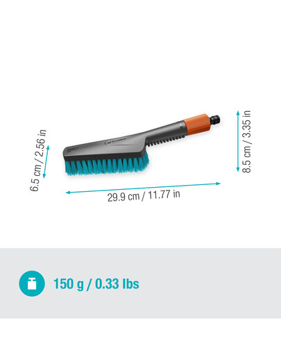 GARDENA Cleansystem brosse à main dure S