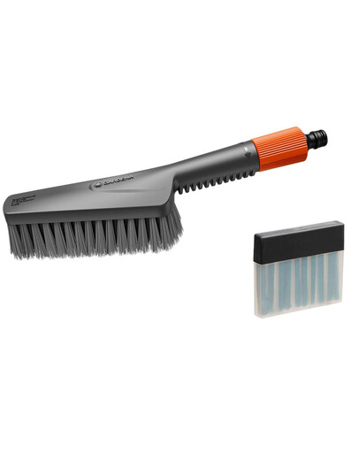 GARDENA Cleansystem brosse à main douce S avec recharges savonneuses